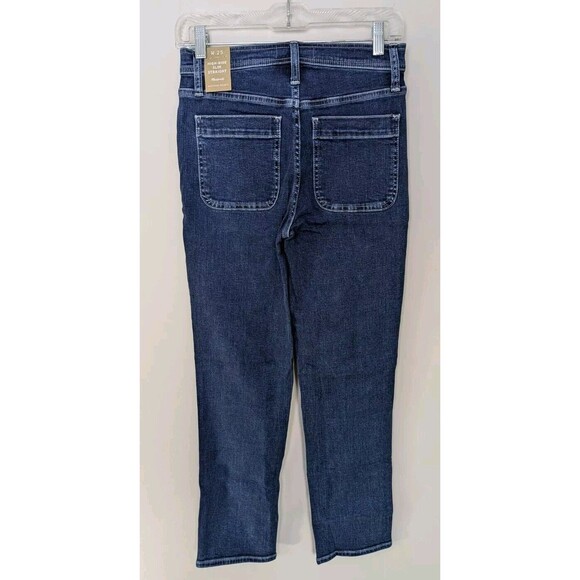 Madewell High Rise Slim Straight Jean Bryston Wash Size 25 NWT - Picture 6 of 10